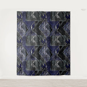 Geometrische slijpdruk wandkleed