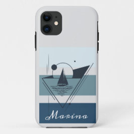 Geometrische sloopboot Moderne kunst Aangepast Case-Mate iPhone Case
