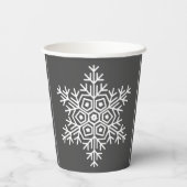 geometrische sneeuwvlok papieren bekers (Achterkant)