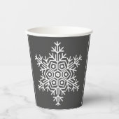 geometrische sneeuwvlok papieren bekers (Voorkant)