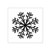 Geometrische sneeuwvlok rubberstempel (Afrduk)