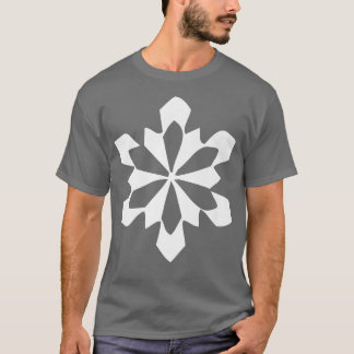 Geometrische sneeuwvlok t-shirt