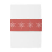 Geometrische sneeuwvlokken kerst uitnodigingen wikkel (Achterkant Voorbeeld)