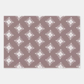 Geometrische sneeuwvlokken kerstmis inpakpapier vel (Voorkant 2)