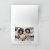 Geometrische Snowflake Vakantie Groet Feestdagen Kaart (Binnen)