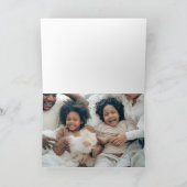 Geometrische Snowflake Vakantie Groet Feestdagen Kaart (Binnen)