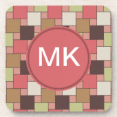 Geometrische spice-kast bier onderzetter (Voorkant)