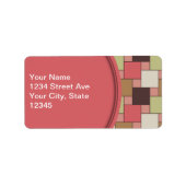 Geometrische spice-kast etiket (Voorkant)