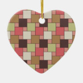 Geometrische spice-kast keramisch ornament (Voorkant)