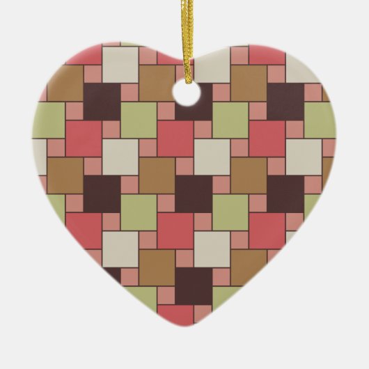 Geometrische spice-kast keramisch ornament (Voorkant)