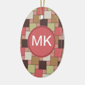 Geometrische spice-kast keramisch ornament (Links)