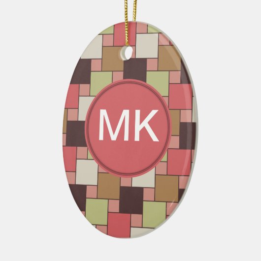 Geometrische spice-kast keramisch ornament (Links)