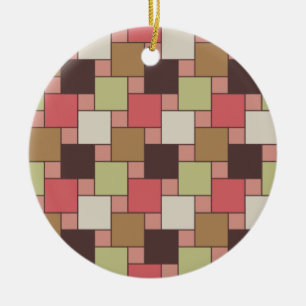 Geometrische spice-kast keramisch ornament