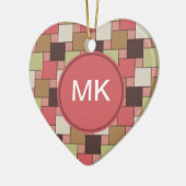 Geometrische spice-kast keramisch ornament (Links)