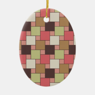 Geometrische spice-kast keramisch ornament