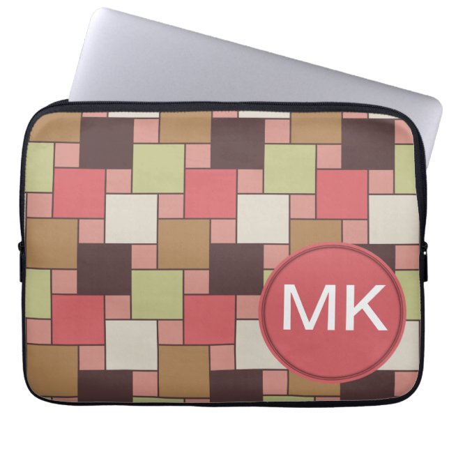 Geometrische spice-kast laptop sleeve (Voorkant)