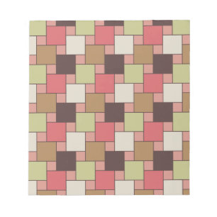 Geometrische spice-kast notitieblok