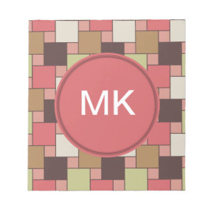 Geometrische spice-kast notitieblok