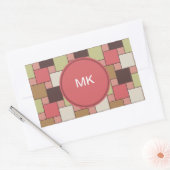 Geometrische spice-kast rechthoekige sticker (Envelop)