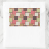 Geometrische spice-kast rechthoekige sticker (Tas)