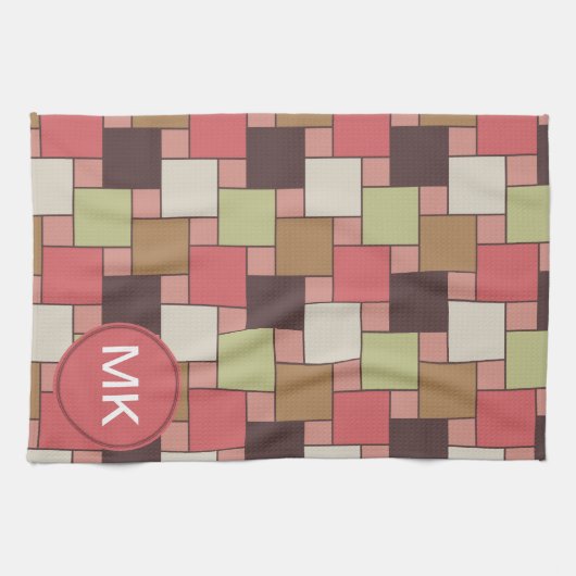 Geometrische spice-kast theedoek (Horizontaal)