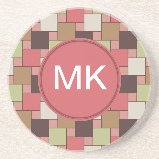 Geometrische spice-kast zandsteen onderzetter (Voorkant)