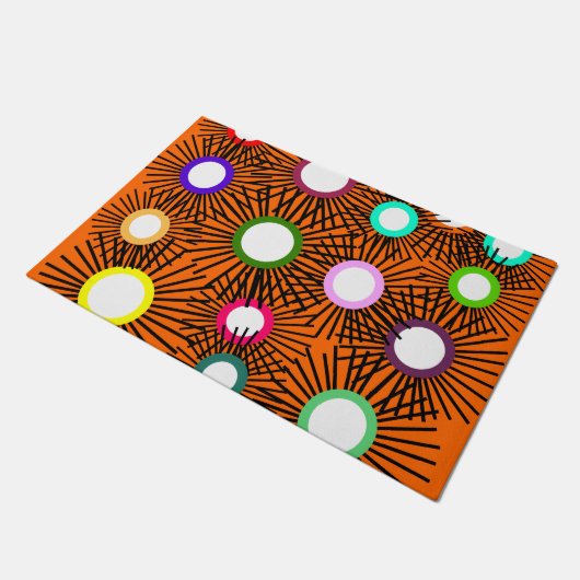 Geometrische Spike Balls Deurmat (Schuin)