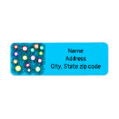 Geometrische Spike Balls Etiket (Voorkant)