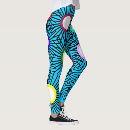 Geometrische Spike Balls Leggings (Rechts)