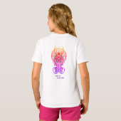 Geometrische spinlijn kunst t-shirt (Achterkant volledig)