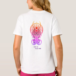 Geometrische spinlijn kunst t-shirt