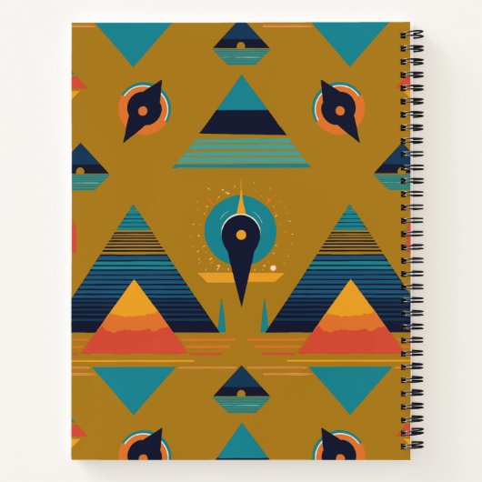 Geometrische spiraalvormig Notitieboek (Achterkant)