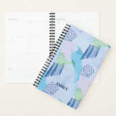 Geometrische spiralen en lijnen met monogram planner (Display)