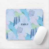 Geometrische spiralen en lijnen Patroon Muismat (Met muis)