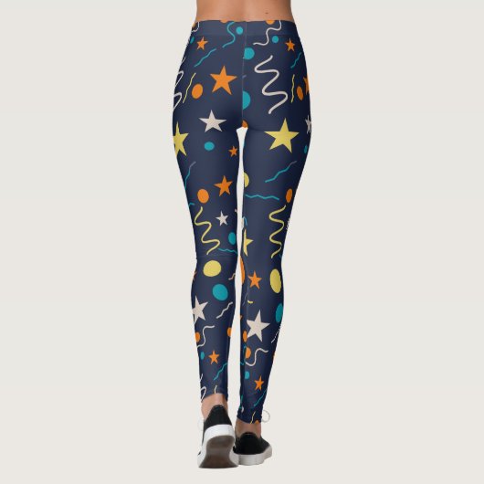 Geometrische splash leggings (Achterkant)