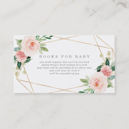Geometrische Spring Romance Boeken voor Baby Kaart Visitekaartje