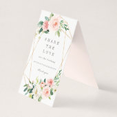 Geometrische Spring Romance Deel het Love Table Si Kaart (Voorkant)