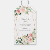 Geometrische Spring Romance Gift Labels Cadeaulabel (Voorkant)