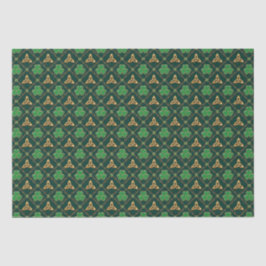 Geometrische St. Patrick's Day Keltische Triskel S Tissuepapier