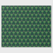 Geometrische St. Patrick's Day Keltische Triskele Cadeaupapier (Vlak)