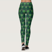 Geometrische St. Patrick's Day Keltische Triskele  Leggings (Achterkant)