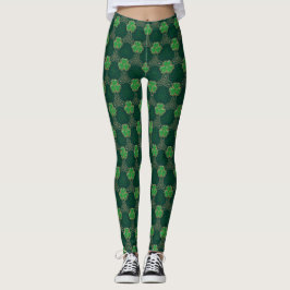 Geometrische St. Patrick's Day Keltische Triskele  Leggings