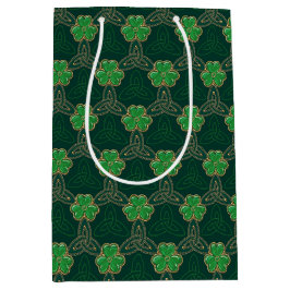 Geometrische St. Patrick's Day Keltische Triskele  Medium Cadeauzakje