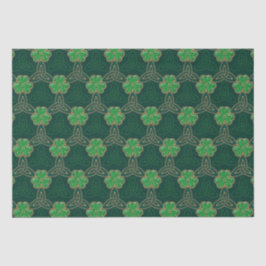 Geometrische St Patricks Day Keltische Triskele Sh Tissuepapier