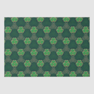 Geometrische St Patricks Day Keltische Triskele Sh Tissuepapier