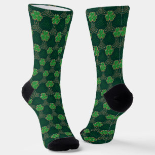 Geometrische St. Patrick's Day Keltische Triskele  Sokken
