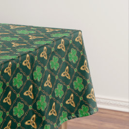Geometrische St. Patrick's Day Keltische Triskele Tafelkleed