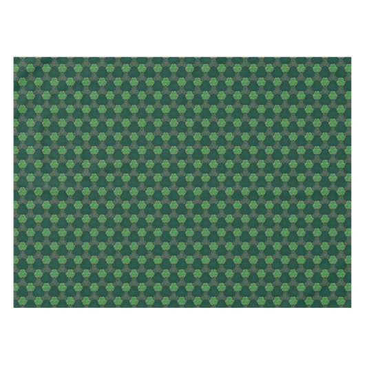 Geometrische St. Patrick's Day Keltische Triskele Tafelkleed (Voorkant (Horizontaal))