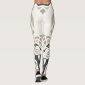 Geometrische stam legging met tijger – Fierce Angu (Achterkant)