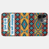 Geometrische stamverwante quote Case-Mate iPhone case (Achterkant (horizontaal))